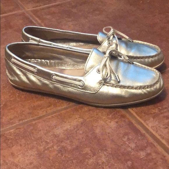 Gold Sperrys - Picture 3 of 3